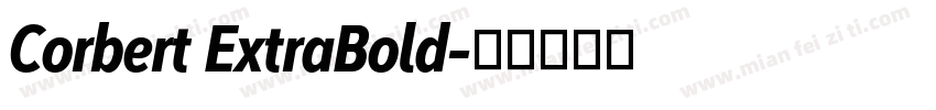 Corbert ExtraBold字体转换
